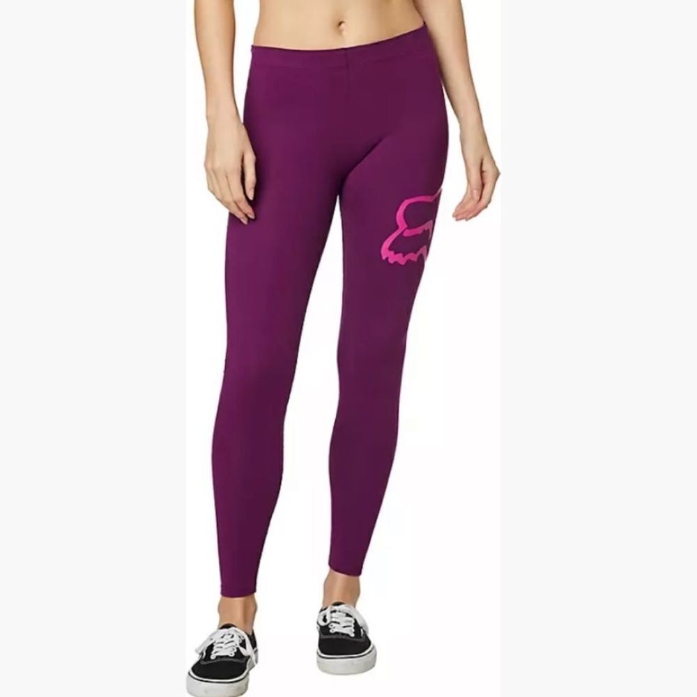 Fox Enduration Knit Cotton Legging Purple XS NEW